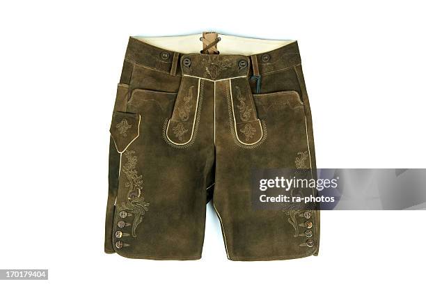 lederhose-trachtenmode - hose aus leder stock-fotos und bilder