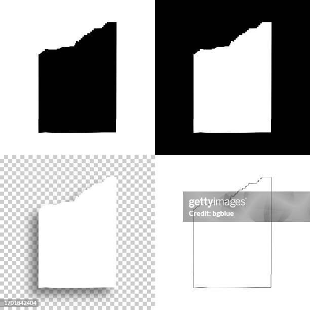 jackson county, oregon. maps for design. blank, white and black backgrounds - medford oregon stock illustrations