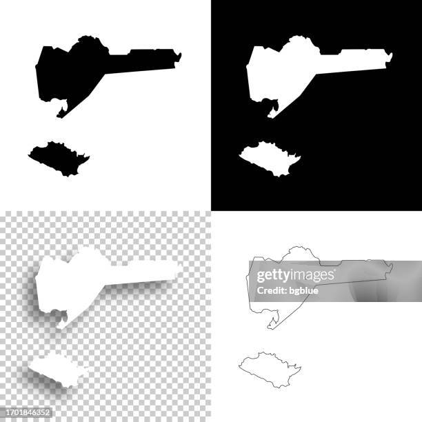 iberia parish, louisiana. maps for design. blank, white and black backgrounds - iberian peninsula stock illustrations