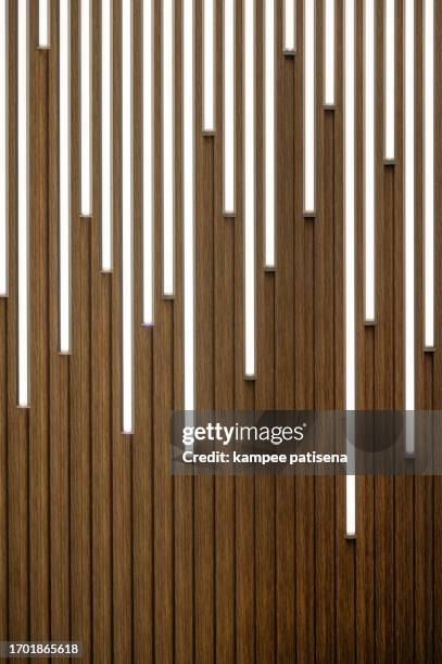 corrugated wood texture wall background - art deco shapes stock pictures, royalty-free photos & images