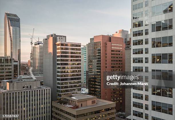 canada - calgary - downtown calgary stock pictures, royalty-free photos & images