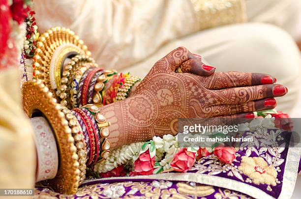henna and bridal jewelry, wedding, india - henna tattoo stock pictures, royalty-free photos & images