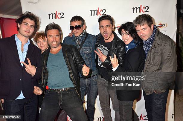 Actors Theo Costa Marini, Steve doce Maury, Olivier Clastre, Kevyn Diana, directors Nathalie Sauvegrain and Philippe Appietto from the movie Oceane...