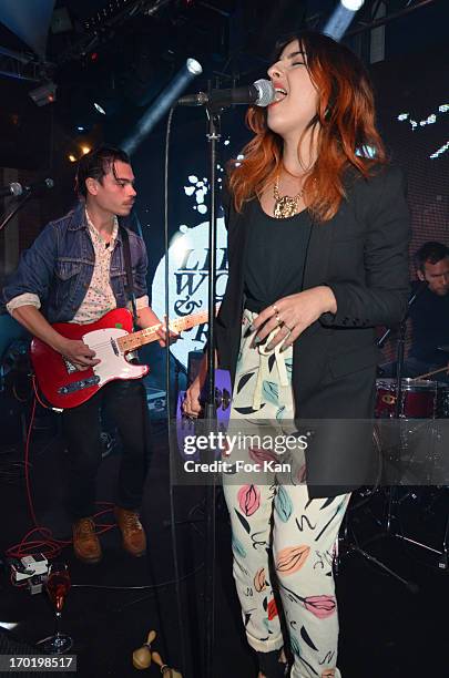 Benjamin Cotto and Nili Hadida from Lilly Wood and the Prick band perform during the Terrazza Martini at The 66th Annual Cannes Film Festival on May...