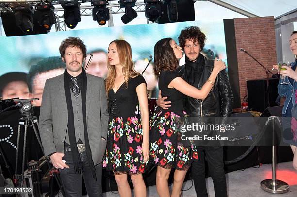 Adanowski , hostesses and Cosmo Gonik attend the Terrazza Martini at The 66th Annual Cannes Film Festival on May 17, 2013 in Cannes, France