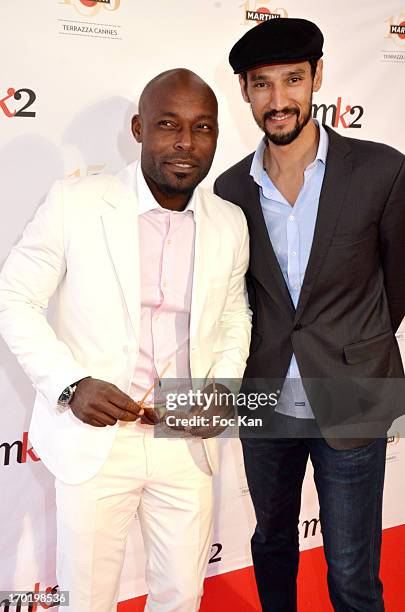 Jimmy Jean Louis and Stany Coppet attend the Terrazza Martini at The 66th Annual Cannes Film Festival on May 17, 2013 in Cannes, France