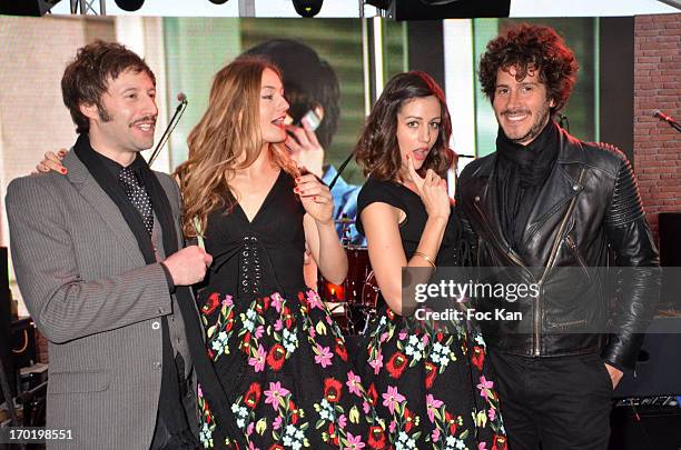 Adanowski , hostesses and Cosmo Gonik attend the Terrazza Martini at The 66th Annual Cannes Film Festival on May 17, 2013 in Cannes, France