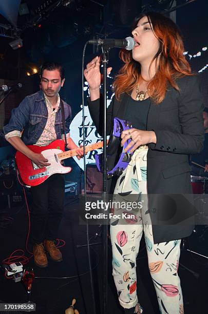 Benjamin Cotto and Nili Hadida from Lilly Wood and the Prick band perform during the Terrazza Martini at The 66th Annual Cannes Film Festival on May...