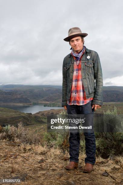 Ricky Young of Wild Feathers poses for a portrait backstage on Day 4 of Sasquatch! Music Festival on May 27, 2013 in Quincy, Washington.