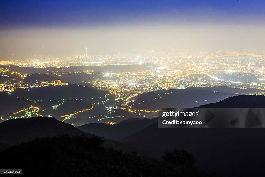 City night view in Taipei