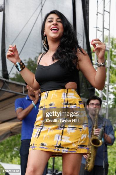 Ruby Vella Ruby Velle of Ruby Velle and the Soulphonics performs during the 2013 ...