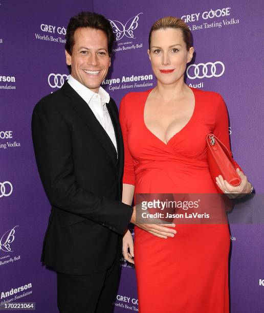 Actor Ioan Gruffudd and actress Alice Evans attend the 12th annual Chrysalis Butterfly Ball on June 8, 2013 in Los Angeles, California.