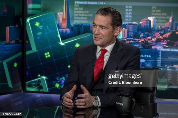 Al Guido, president of the San Francisco Forty Niners Ltd., during a Bloomberg Technology television interview in San Francisco, California, US, on...