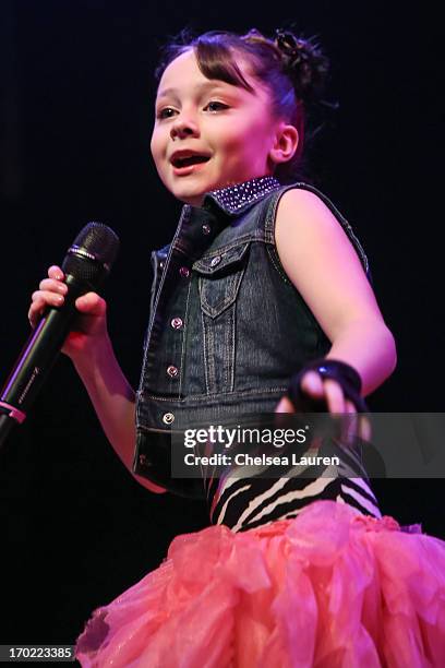 Singer / dancer Kitana Turnbull performs at Hollywood Launch Academy's artist showcase at House of Blues Sunset Strip on June 8, 2013 in West...