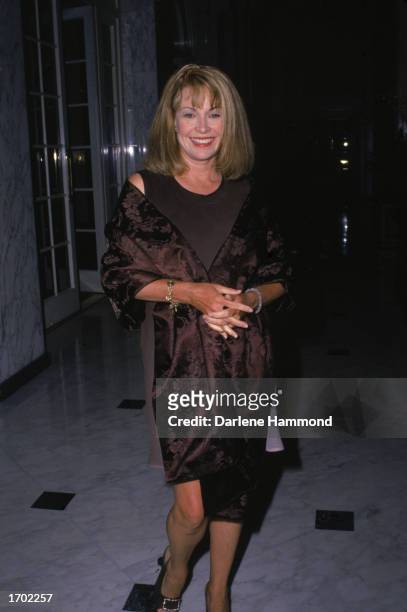 Candid portrait of American actor Catherine Hicks at the American Oceans Campaign's awards dinner, Beverly Wilshire Hotel, Los Angeles, May 14, 1999 .