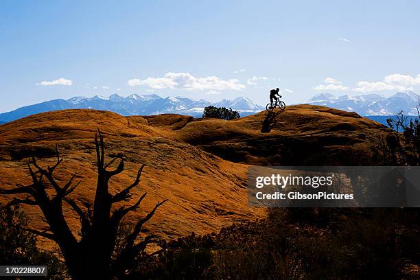 moab slickrock trail - moab utah stockfoto's en -beelden