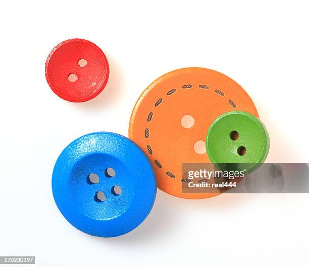 pulsanti colorati - bottone articoli di merceria foto e immagini stock