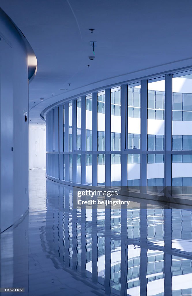 Modern architecture corridor