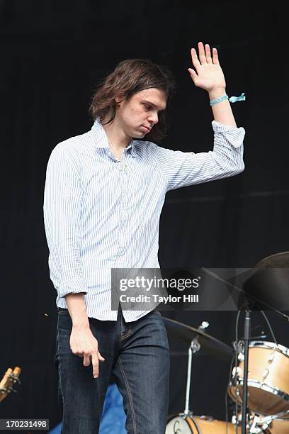 David Longstreth of Dirty Projectors performs during the 2013 Governor's Ball Music Festival - Day 2 at Randall's Island on June 8, 2013 in New York...