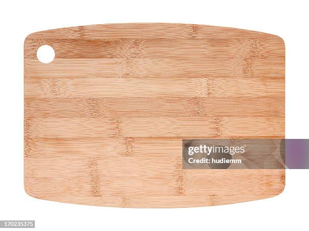 cutting board isolated (clipping path!) isolated on white background - chopping board 個照片及圖片檔