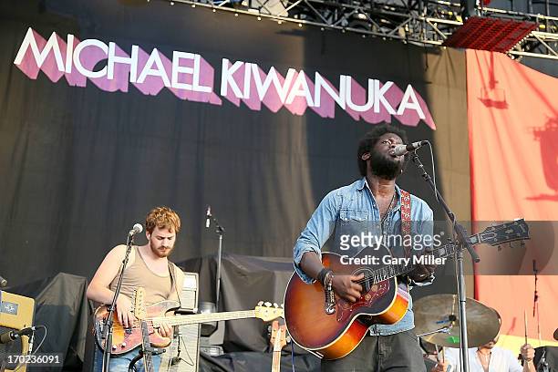 Michael Kiwanuka performs in concert at the Austin 360 Amphitheater on June 8, 2013 in Austin, Texas.