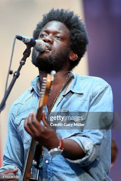 Michael Kiwanuka performs in concert at the Austin 360 Amphitheater on June 8, 2013 in Austin, Texas.