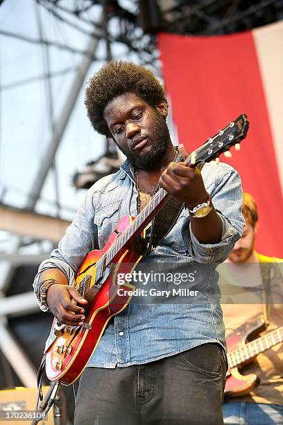 Michael Kiwanuka performs in concert at the Austin 360 Amphitheater on June 8, 2013 in Austin, Texas.