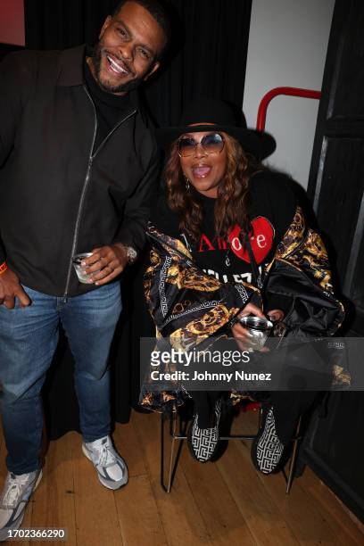 Benny Boom and Mona Scott-Young attend a celebration of Busta Rhymes music career on September 25, 2023 in New York City.