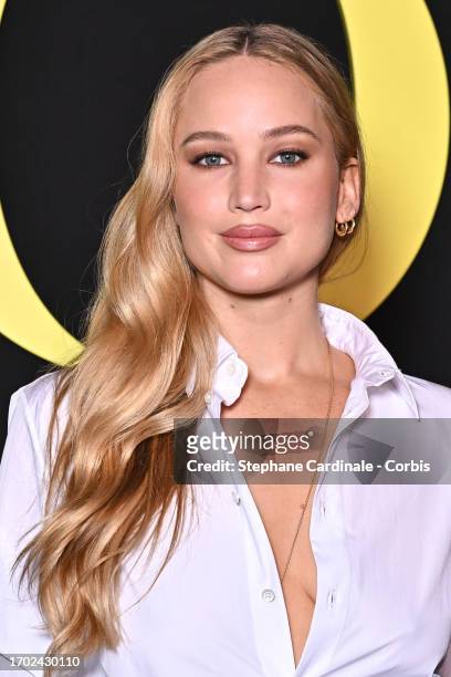 Jennifer Lawrence attends the Christian Dior Womenswear Spring/Summer 2024 show as part of Paris Fashion Week on September 26, 2023 in Paris, France.
