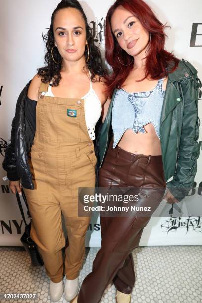 Dailyn Santana and Dariany Santana attend a celebration of Busta Rhymes music career on September 25, 2023 in New York City.