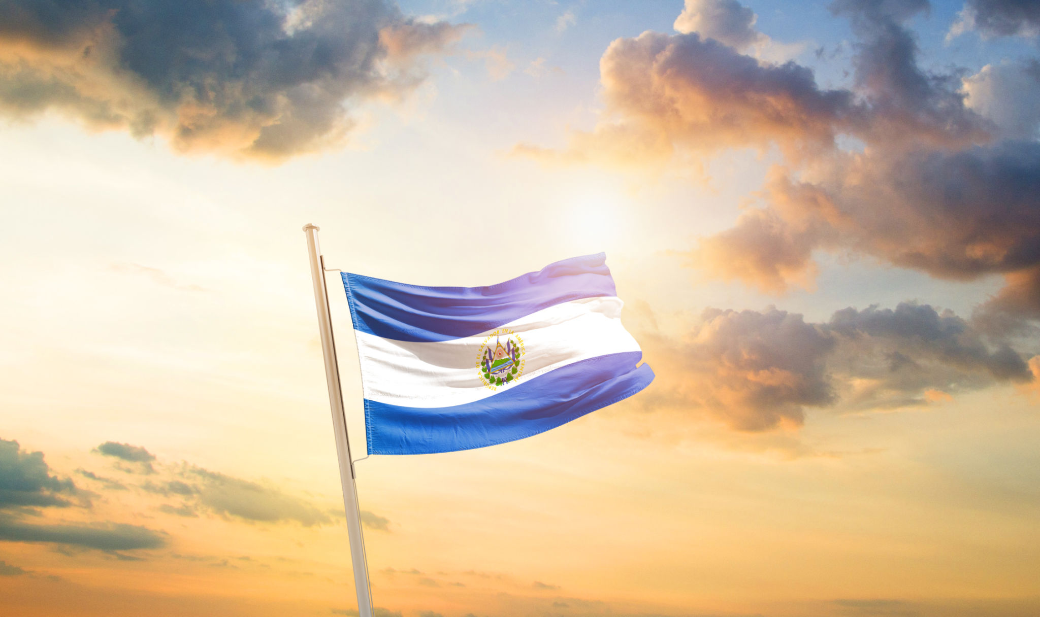 El Salvador flag El Salvador flag