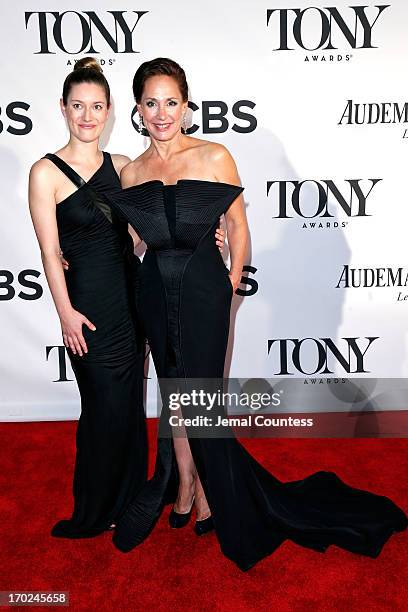 Actress Laurie Metcalf and Zoe Perry attends The 67th Annual Tony Awards at Radio City Music Hall on June 9, 2013 in New York City.