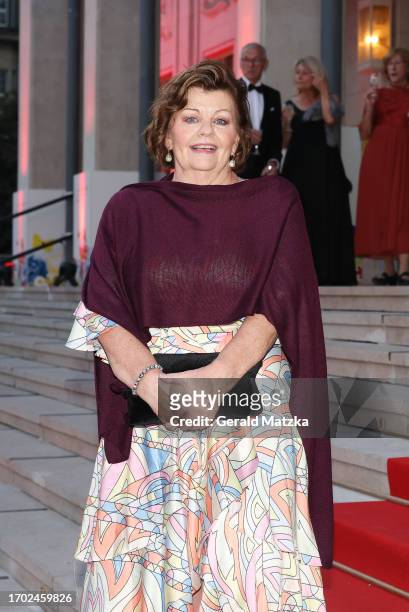Inger Nilsson attends the 28th Leipzig Opera Ball at Oper Leipzig on October 2, 2023 in Leipzig, Germany.