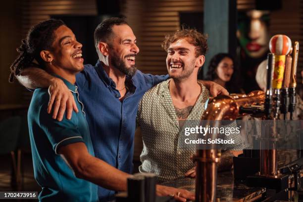 night out with mates - bar stock pictures, royalty-free photos & images