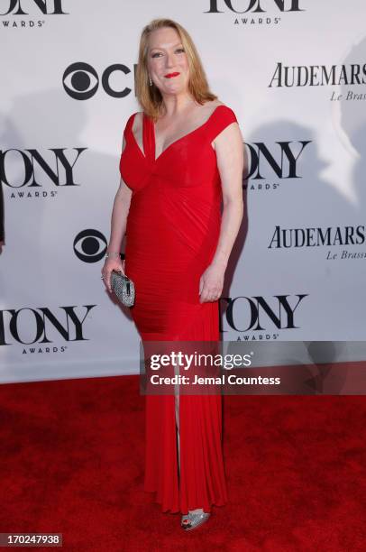 Actress Kristine Nielsen attends The 67th Annual Tony Awards at Radio City Music Hall on June 9, 2013 in New York City.