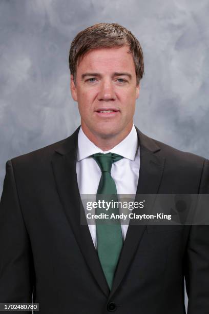 Darby Hendrickson of the Minnesota Wild poses for his official headshot for the 2022-2023 season on September 21, 2022 at the Tria Practice Rink in...