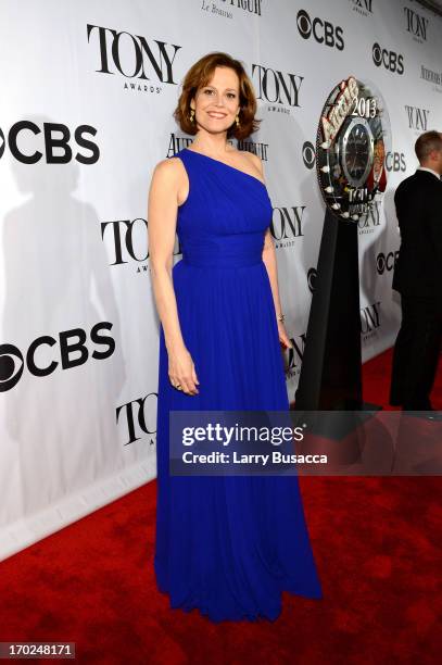 Actress Sigourney Weaver attends The 67th Annual Tony Awards at Radio City Music Hall on June 9, 2013 in New York City.