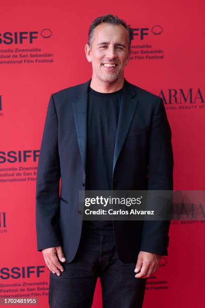 Director Nicolaj Arcel attends the "Bastarden / The Promised Land " premiere during the 71st San Sebastian International Film Festival at the Kursaal...