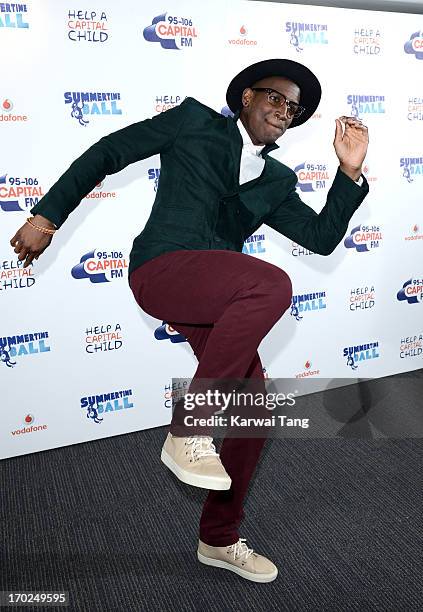 Labrinth poses in the Media Room at the Capital Summertime Ball at Wembley Arena on June 9, 2013 in London, England.