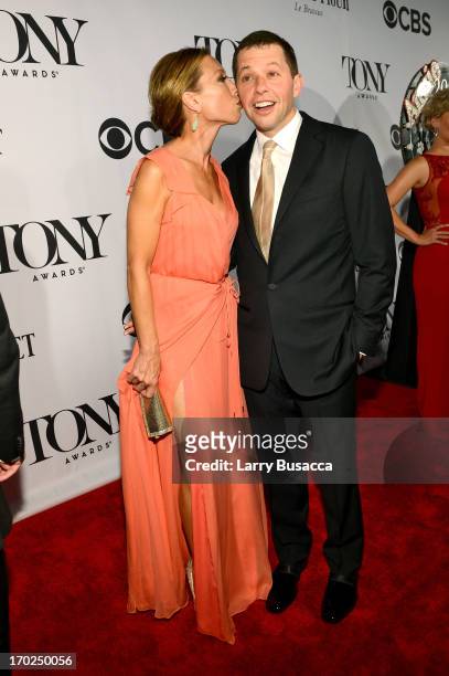 Actor Jon Cryer and Lisa Joyner attend The 67th Annual Tony Awards at Radio City Music Hall on June 9, 2013 in New York City.