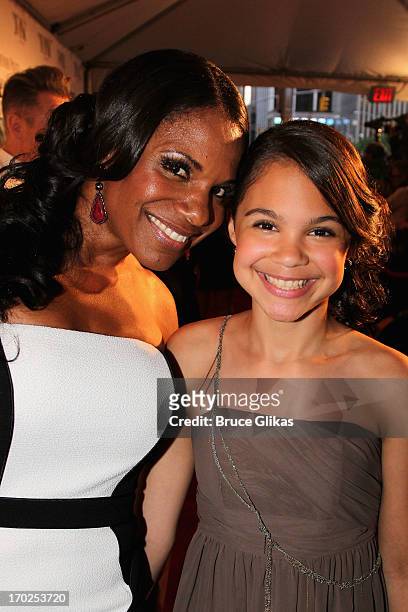 Actress Audra McDonald and daughter Zoe Madeline Donovan attend The 67th Annual Tony Awards at Radio City Music Hall on June 9, 2013 in New York City.