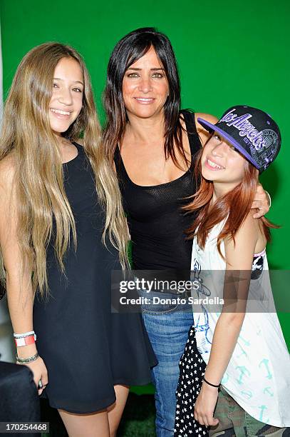 Actress Pamela Adlon and daughters attend the 1st Annual Children Mending Hearts Style Sunday on June 9, 2013 in Beverly Hills, California.