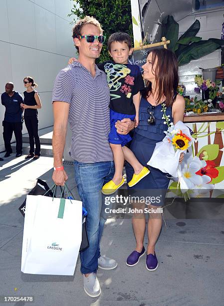 Matthew Rolph, Valentine Anthony Rolph, and Mary Lynn Rajskub attend the 1st Annual Children Mending Hearts Style Sunday on June 9, 2013 in Beverly...