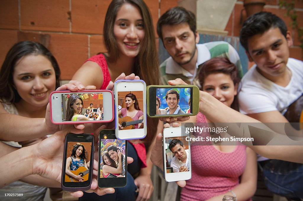 Twenty-somethings [students] having a patio party