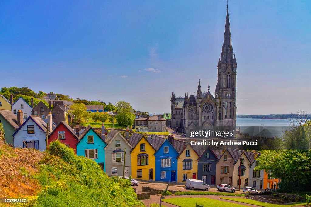 St. Colman's Cathedral and the "deck of cards", Cobh, County Cork, Ireland