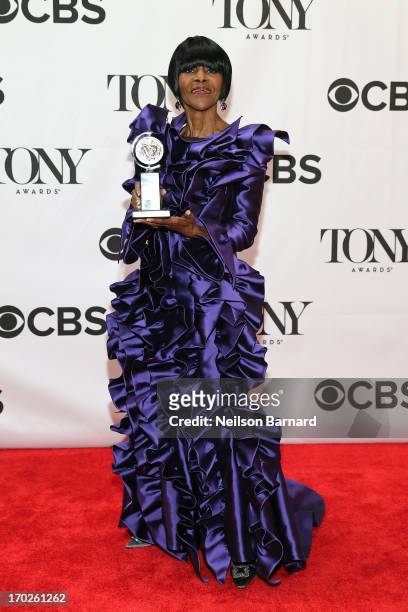 Cicely Tyson, winner of the award for Best Performance by a Leading Actress in a Play for 'The Trip to Bountiful' poses in The 67th Annual Tony...