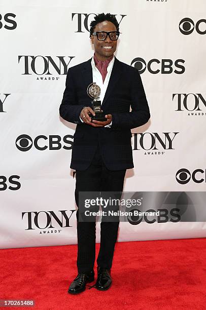 Actor Billy Porter, winner of the award for Best Performance by a Leading Actor in a Musical for 'Kinky Boots' poses in The 67th Annual Tony Awards...