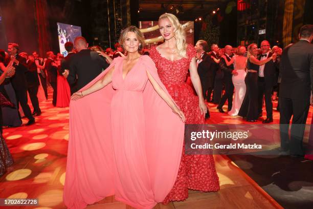 Kim Fisher and Franziska Knuppe attend the 28th Leipzig Opera Ball at Oper Leipzig on October 2, 2023 in Leipzig, Germany.