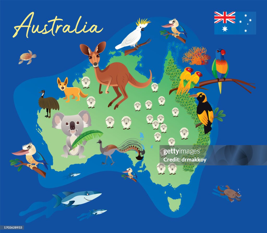 Australia Animals Map