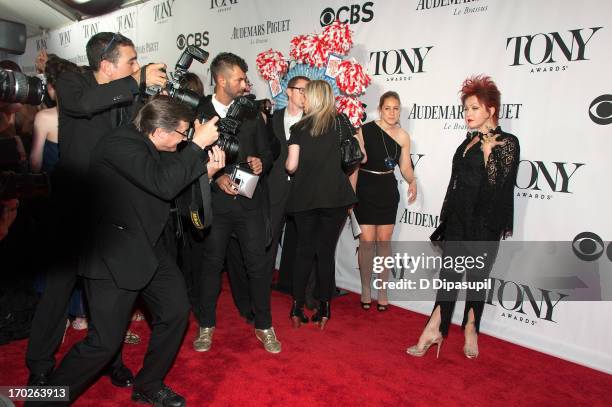 Cyndi Lauper attends the 67th Annual Tony Awards at Radio City Music Hall on June 9, 2013 in New York City.